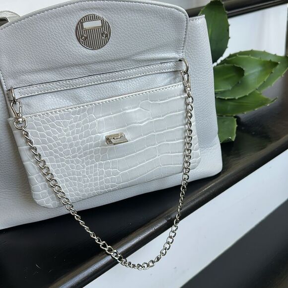 Anne Klein 2-in-1 Shoulder Tote Removable  Clutch Like New Versatile Bag - Picture 6 of 12